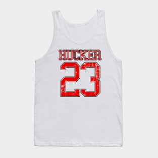 HUCKER Twenty Three Red Tank Top